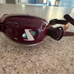 Football maroon chin strap